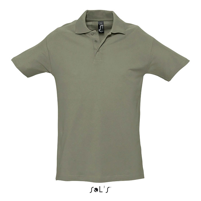 Polo en coton publicitaire homme 210g - SPRING Kaki 1